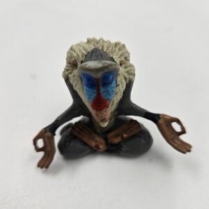 Disney Lion King Rafiki Meditating Figurine Yoga Mandrill PVC Mini Figure 1.5"